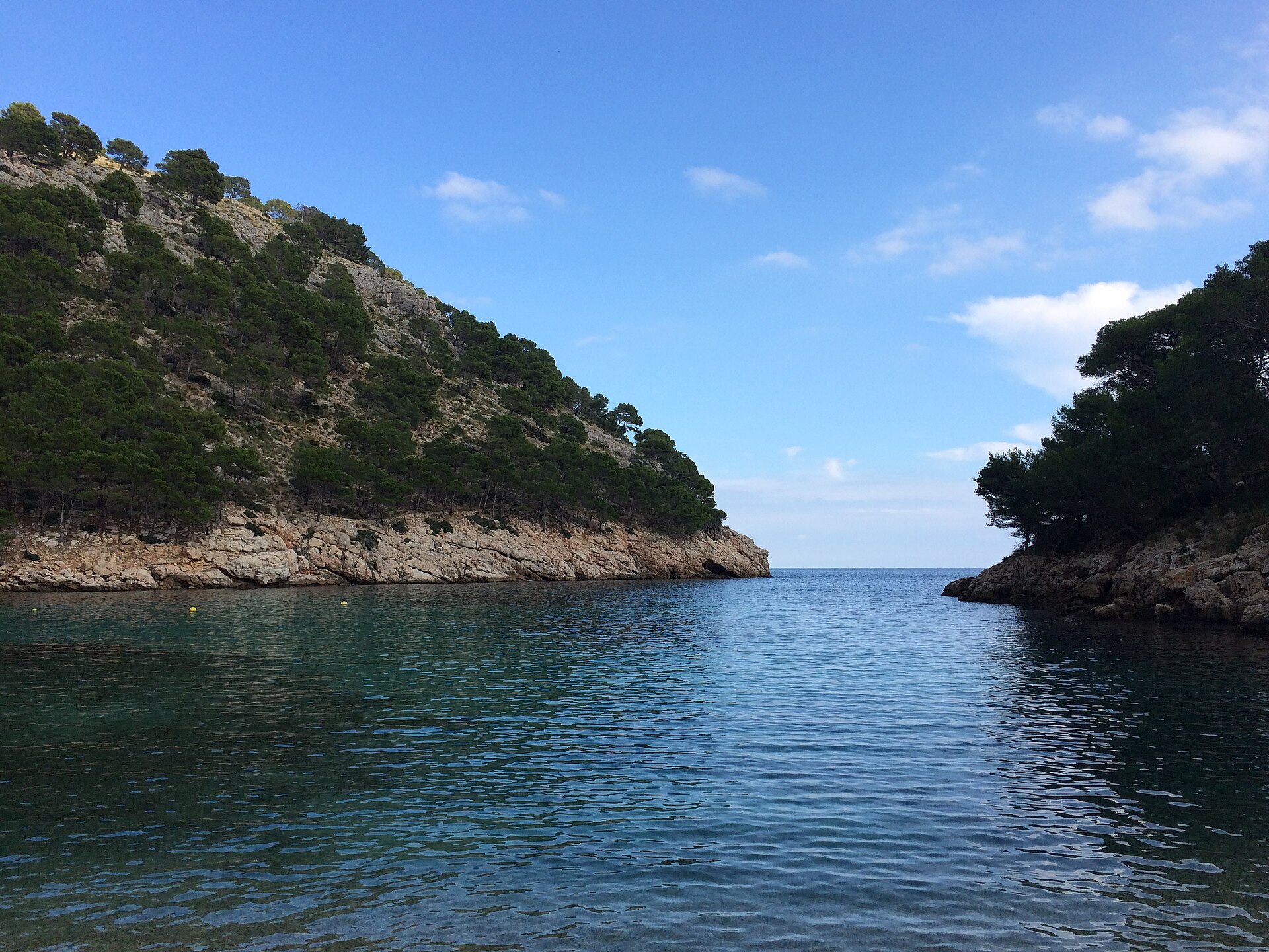 Cala Murta en la península de Formentor