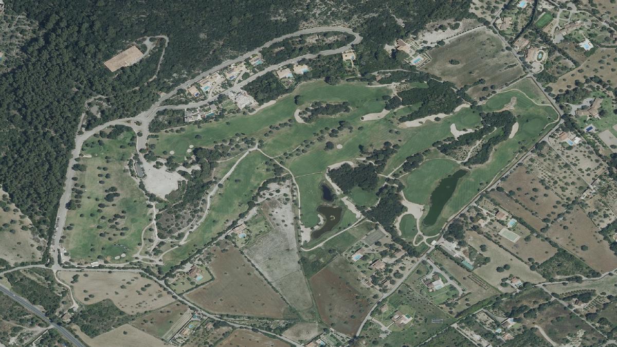 Vista aérea de Golf Pollença y su entorno