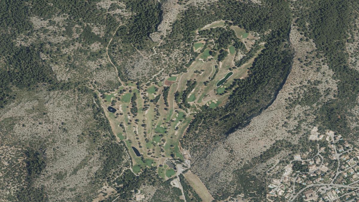 Vista aérea de Golf Son Termes y su entorno